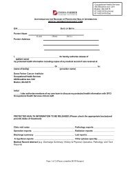 Medical Record Request Form - Dana-Farber Cancer Institute