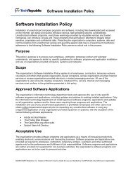 Software Installation Policy - Spiceworks Community