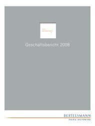 Geschäftsbericht 2008 - Bertelsmann AG