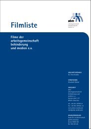 Download - arbeitsgemeinschaft behinderung und medien eV