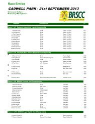 entry list - brscc