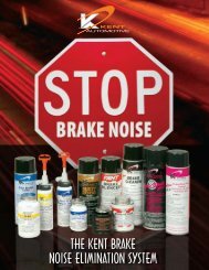 the kent brake noise elimination system - Kent-Automotive.com