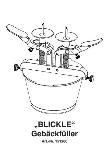 „BLICKLE“ Gebäckfüller - Schneider GmbH