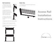 Access Rail Installation Instructions - Humanscale