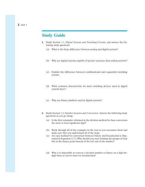 Introduction Number Systems and Conversion