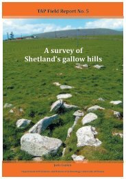 TAP Field Report No. 5 A survey of Shetland's gallow hills Joris ...