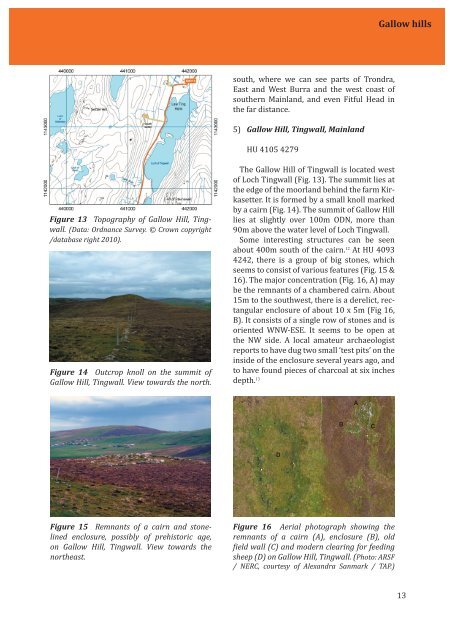 TAP Field Report No. 5 A survey of Shetland's gallow hills Joris ...