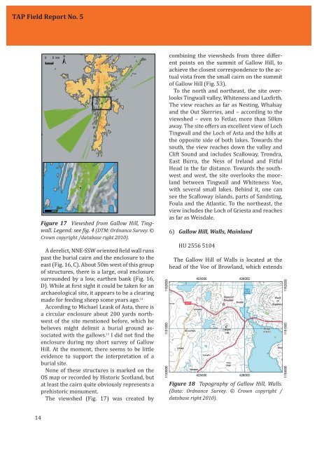 TAP Field Report No. 5 A survey of Shetland's gallow hills Joris ...