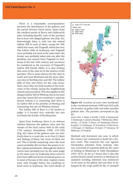 TAP Field Report No. 5 A survey of Shetland's gallow hills Joris ...