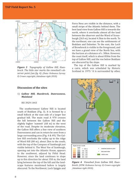 TAP Field Report No. 5 A survey of Shetland's gallow hills Joris ...