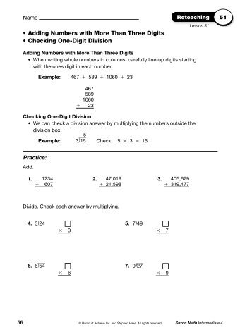 6) 51-60 Reteach lessons