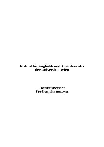 Institut fÃ¼r Anglistik und Amerikanistik der UniversitÃ¤t Wien ...