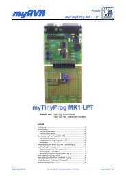 myTinyProg MK1 LPT myTinyProg MK1 LPT - myAVR