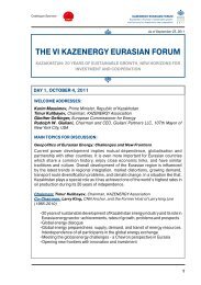 ThE VI KAZENERGY EURASIAN FORUM - Parent Directory