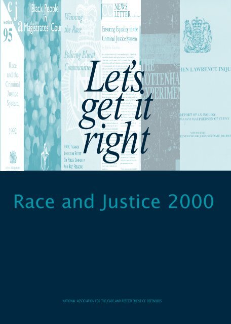 Let's get it right: race and justice 2000 - Nacro