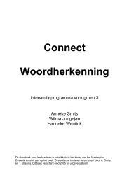 Draaiboek Connect Woordherkenning - Masterplan Dyslexie