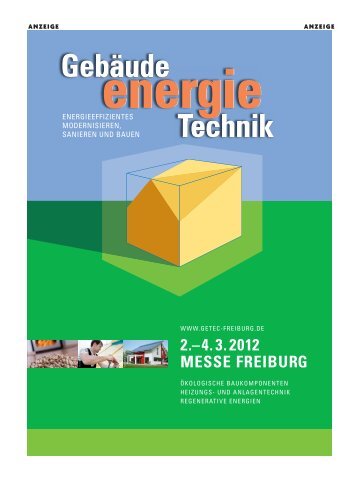 ANZEIGE ANZEIGE - Gebäude.Energie.Technik