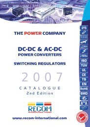 Detailed Information see - Recom International Power Gmbh