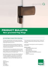 greenteQ Sigma Compact Flag Door Hinge - Vbh (Gb)