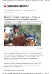 Thomas Fessler gewinnt das S-Springen