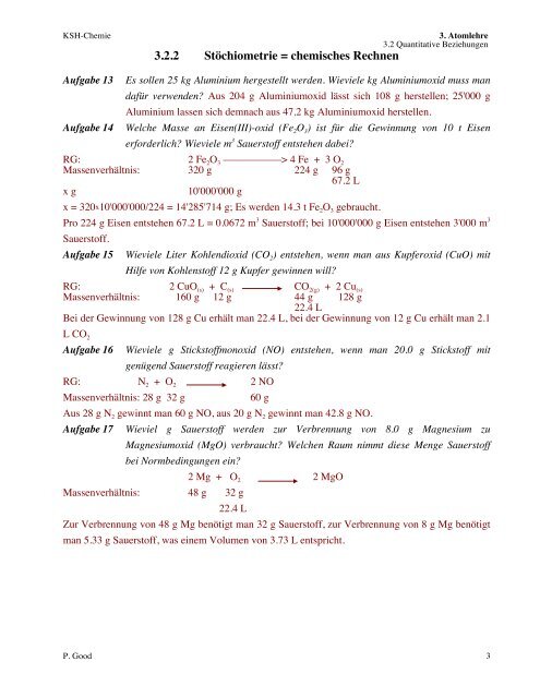 3.2.1 Die Stoffmenge n