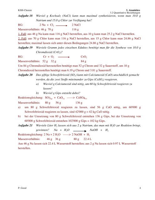 3.2.1 Die Stoffmenge n