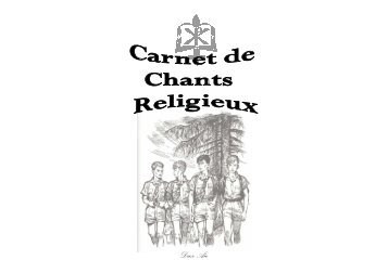 Carnet de chants religieux - Guides et Scouts d'Europe de Saint-Lô