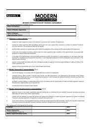 Modern Apprenticeship Training Agreement - Skills CFA