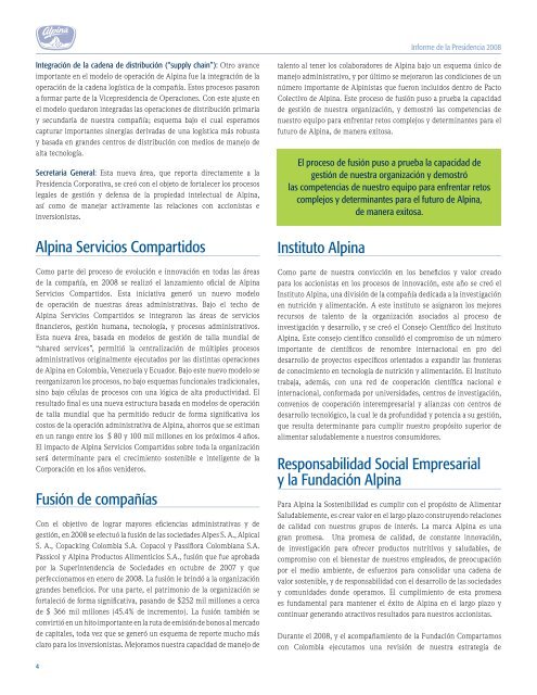 Informe Presidencia Final 02.indd - Alpina