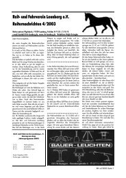 Nr. 4 / 2003 - Reit- und Fahrverein Leonberg e.V.