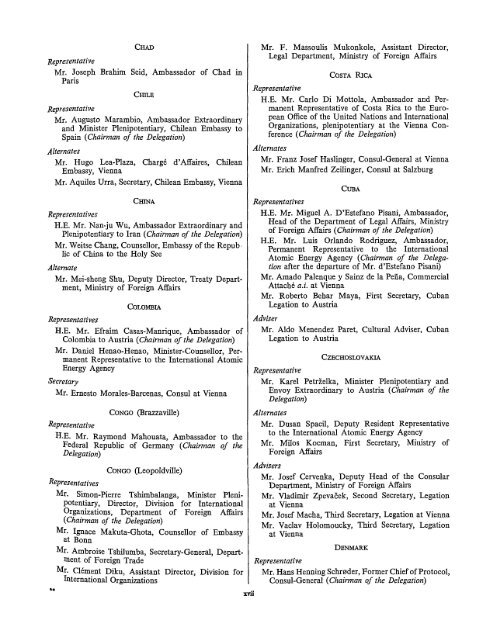 List of Delegations - United Nations Treaty Collection