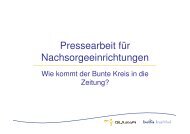 Pressearbeit für Nachsorgeeinrichtungen - beta Institut