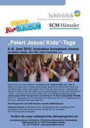 „Feiert Jesus! Kids“-Tage 4. - Schönblick