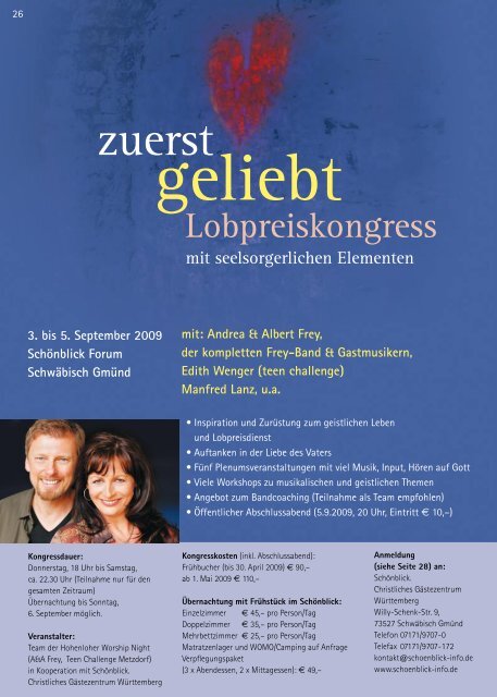 Jahresprogramm 2009 - Schönblick