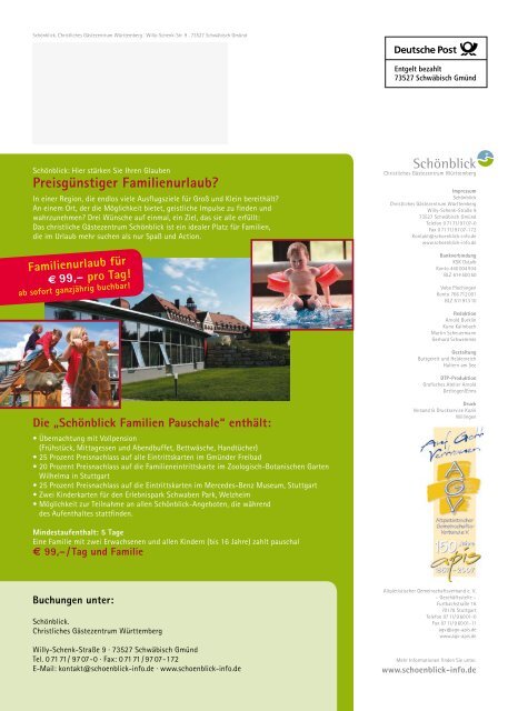 Jahresprogramm 2009 - Schönblick