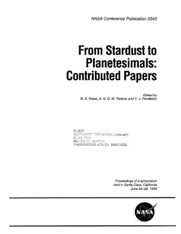 From Stardust to Planetesimals: Contributed Papers - NASA Lunar ...