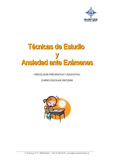 Objetivos del taller de técnicas de estudio - AMPA CP Alhambra