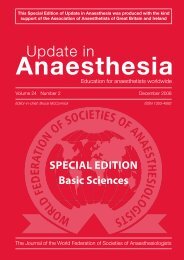 Anaesthesia - Update in Anaesthesia - World Federation of ...