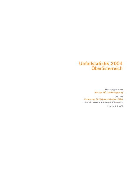 Unfallstatistik Bericht 2004