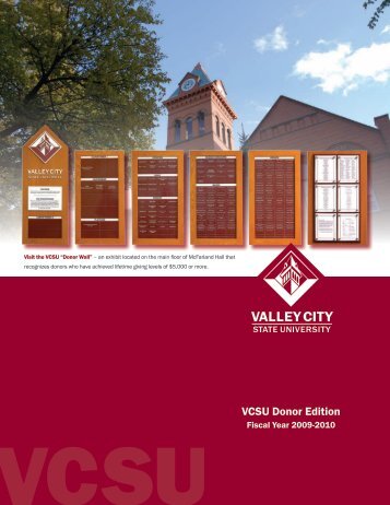 VCSU Donor Edition - Alumni Association - Valley City State University