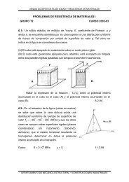 PROBLEMAS DE RESISTENCIA DE MATERIALES I GRUPO T2 ...
