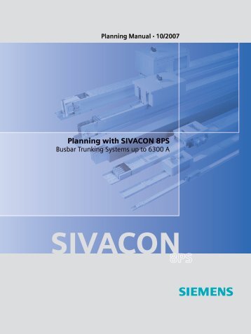 Planning with SIVACON 8 PS - Siemens