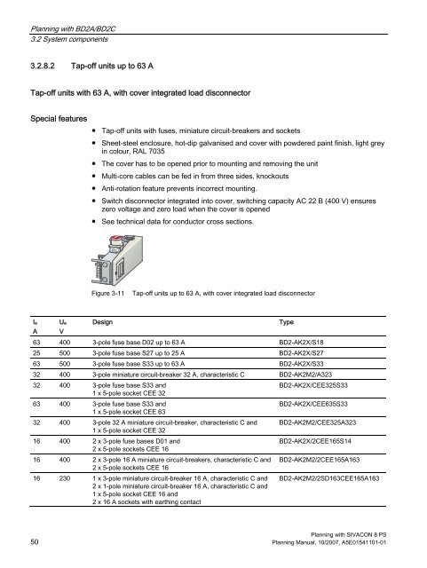 Planning with SIVACON 8 PS - Siemens