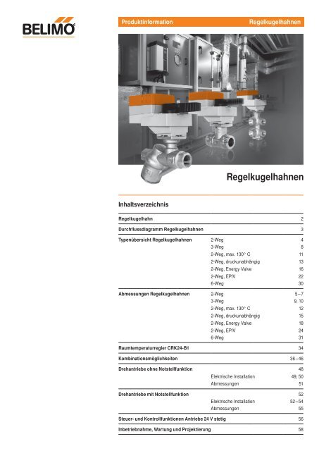 Regelkugelhahnen - Belimo