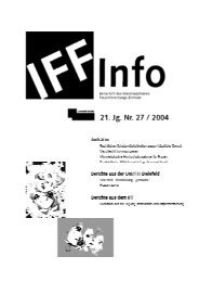 IFF-Info Nr. 27, 2004 - IFFOnzeit