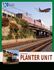 Keystone Planter Product brochure - Geogrid Retaining Walls