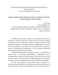 Aportes y problemas de los testimonios orales en la construcciÃ³n ...