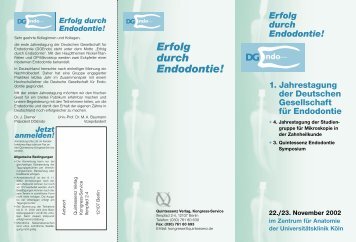 Erfolg durch Endodontie! - DGET