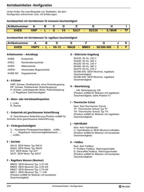 Fördersystem XH - FlexLink