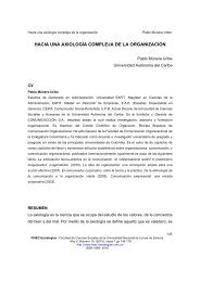 hacia una axiologÃ­a compleja de la organizaciÃ³n - cienciared